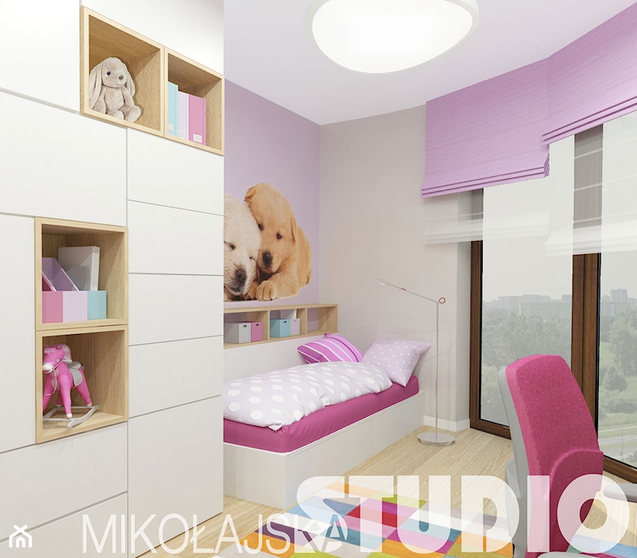 pink girlish bedroom - zdjęcie od MIKOŁAJSKAstudio