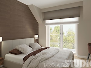 Sypialnia w ciepłych brązach - zdjęcie od MIKOŁAJSKAstudio