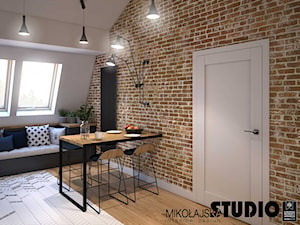 Apartament na strychu - Jadalnia, styl industrialny - zdjęcie od MIKOŁAJSKAstudio