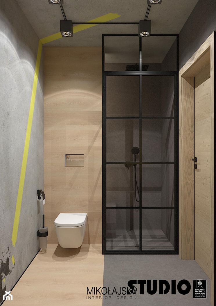 WC-ciekawy prysznic - zdjęcie od MIKOŁAJSKAstudio - Homebook