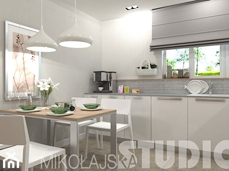 Aranżacje wnętrz - Kuchnia: white-kitchen - MIKOŁAJSKAstudio. Przeglądaj, dodawaj i zapisuj najlepsze zdjęcia, pomysły i inspiracje designerskie. W bazie mamy już prawie milion fotografii!