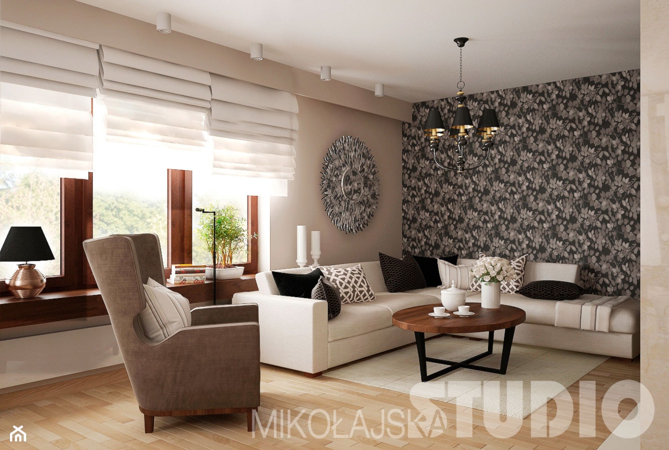 Salon w stylu tradycyjnym - zdjęcie od MIKOŁAJSKAstudio - Homebook