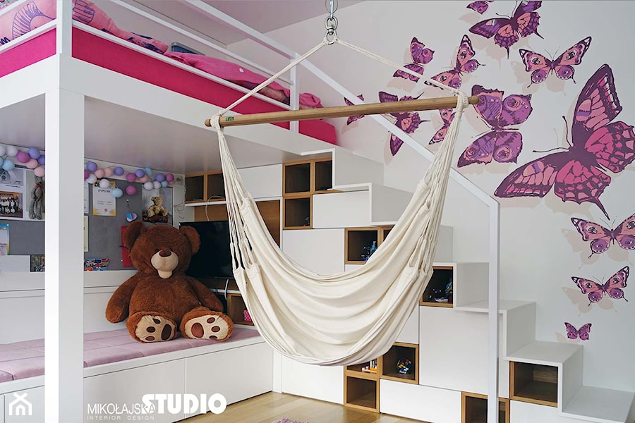 łóżko na antresoli-pokój dziecka - zdjęcie od MIKOŁAJSKAstudio