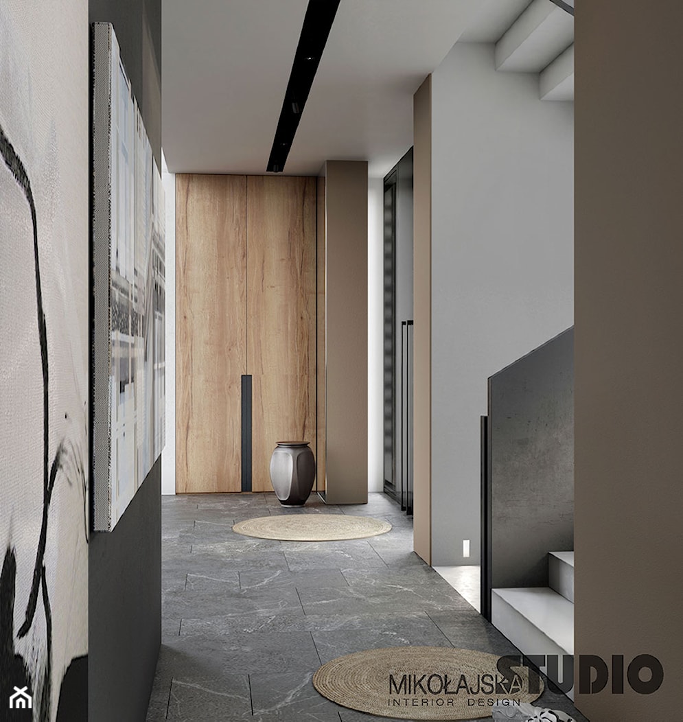 nowoczesny korytarz - zdjęcie od MIKOŁAJSKAstudio - Homebook