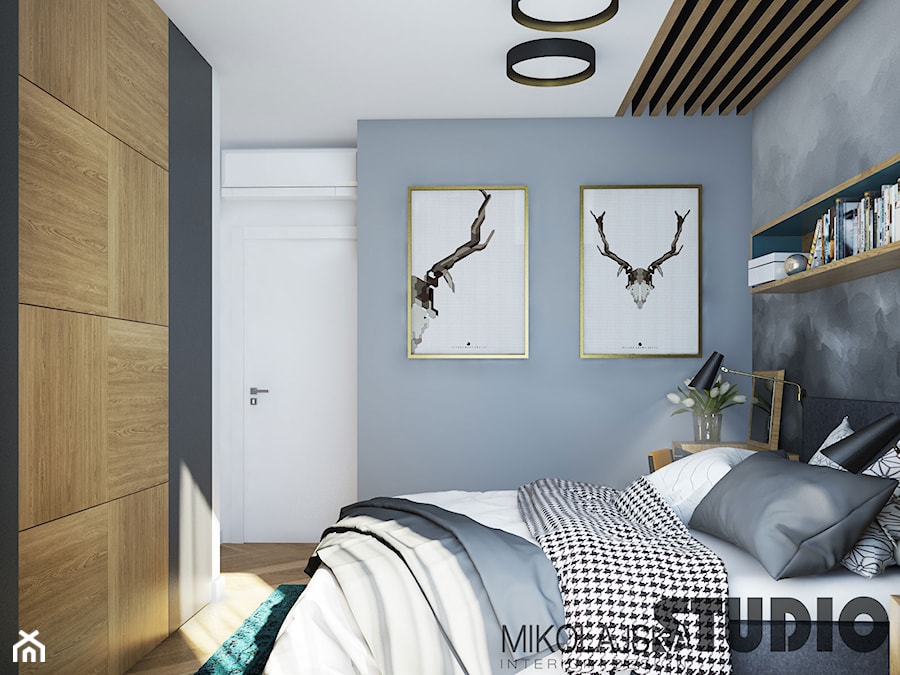 stylowa sypialnia-projekt - zdjęcie od MIKOŁAJSKAstudio