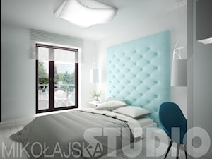 subtelna sypialnia; minimalistyczna-projekt - zdjęcie od MIKOŁAJSKAstudio
