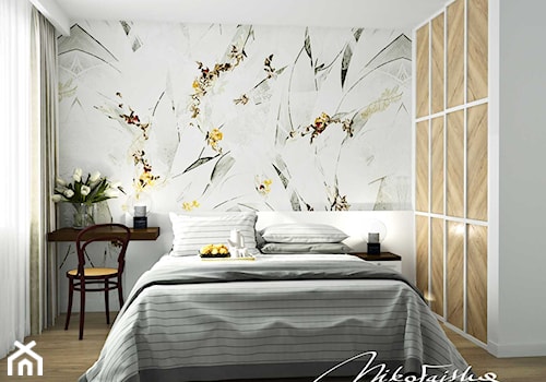 Reduta - Mała biała sypialnia, styl tradycyjny - zdjęcie od MIKOŁAJSKAstudio