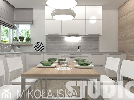 Aranżacje wnętrz - Kuchnia: bright kitchen functional - MIKOŁAJSKAstudio. Przeglądaj, dodawaj i zapisuj najlepsze zdjęcia, pomysły i inspiracje designerskie. W bazie mamy już prawie milion fotografii!