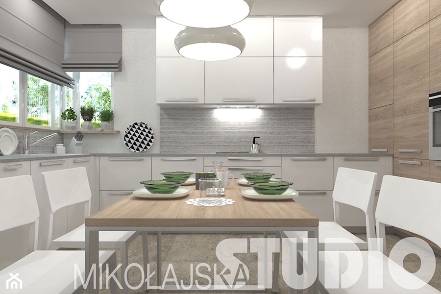 bright kitchen functional - zdjęcie od MIKOŁAJSKAstudio