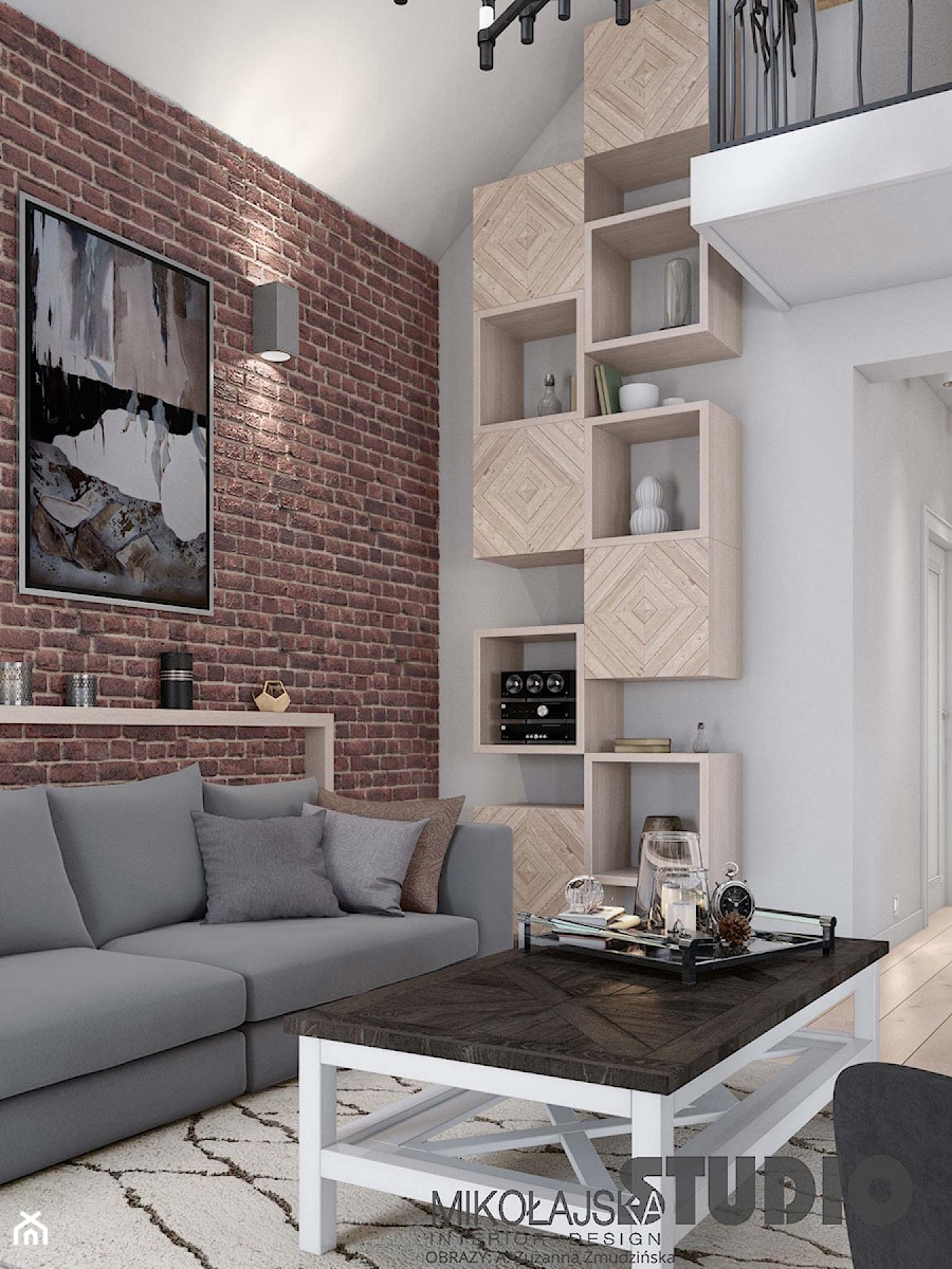 salon w stylu loft - zdjęcie od MIKOŁAJSKAstudio