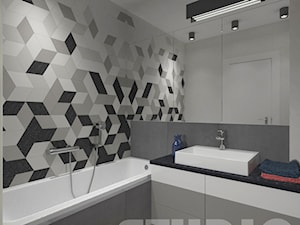 łazienka z wanną-projekt - zdjęcie od MIKOŁAJSKAstudio