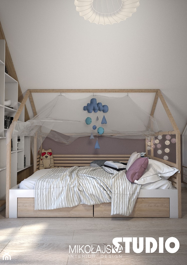 Pastelowy pokój dla dziewczynki - zdjęcie od MIKOŁAJSKAstudio - Homebook