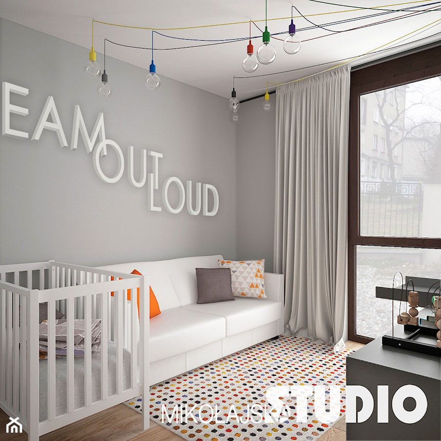 Minimalistyczny pokój dziecka - zdjęcie od MIKOŁAJSKAstudio