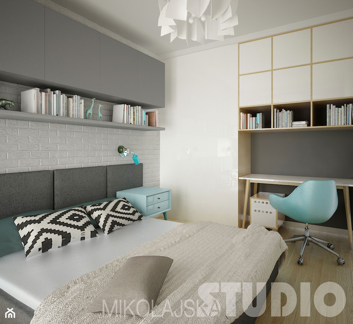Skandynawska sypialnia - zdjęcie od MIKOŁAJSKAstudio - Homebook