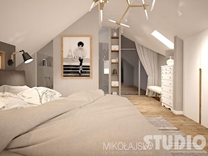 sypialnia na poddaszu - zdjęcie od MIKOŁAJSKAstudio