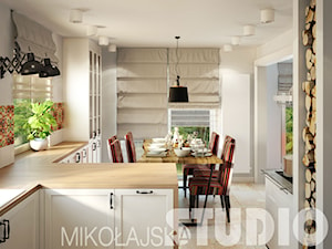 kitchen interior design boho - zdjęcie od MIKOŁAJSKAstudio