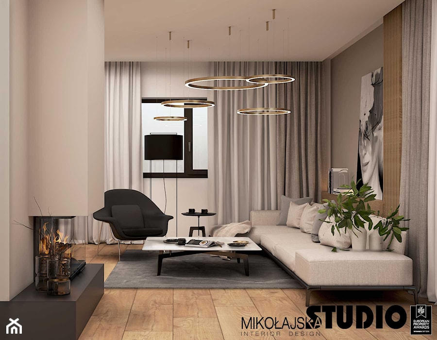 Nowoczesny salon - zdjęcie od MIKOŁAJSKAstudio