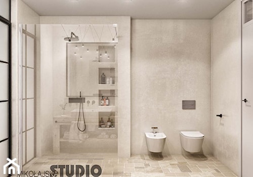 elegant beige bathroom - zdjęcie od MIKOŁAJSKAstudio