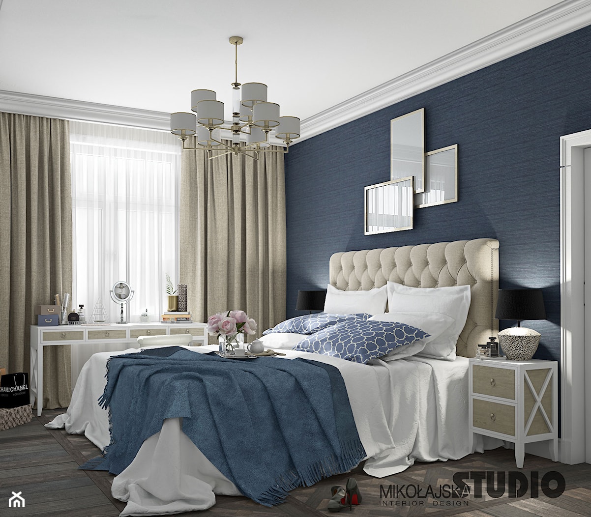 luksusowa sypialnia - zdjęcie od MIKOŁAJSKAstudio - Homebook