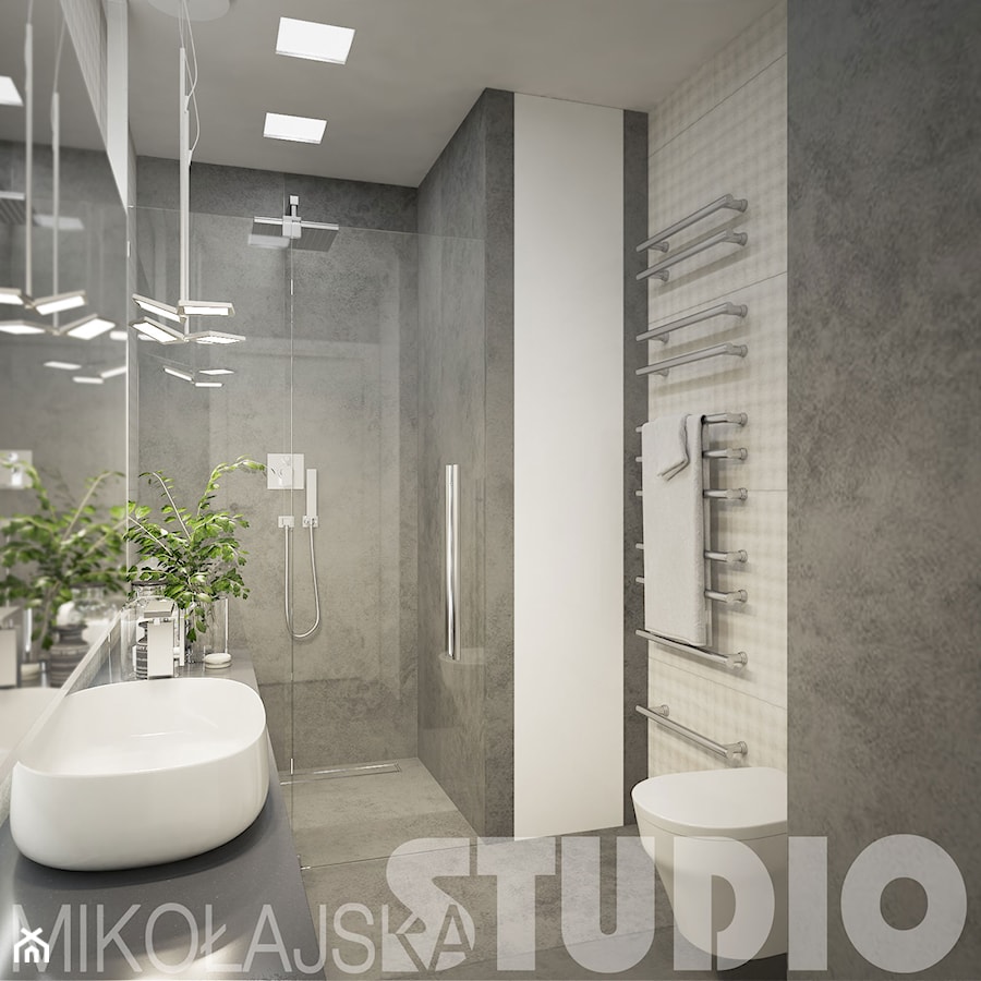 concrete bathroom - zdjęcie od MIKOŁAJSKAstudio