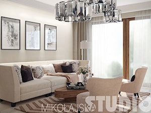 new york style living room - zdjęcie od MIKOŁAJSKAstudio