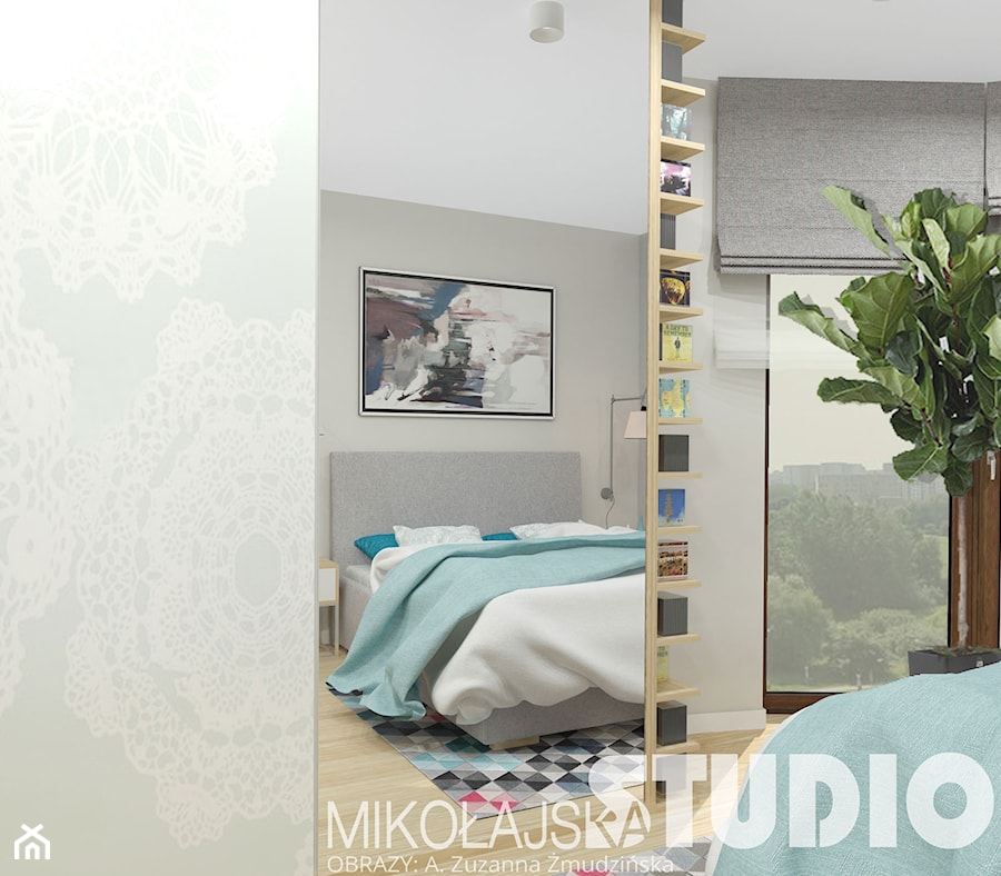 sky blue bedroom - zdjęcie od MIKOŁAJSKAstudio