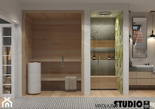 sauna w łazience - zdjęcie od MIKOŁAJSKAstudio