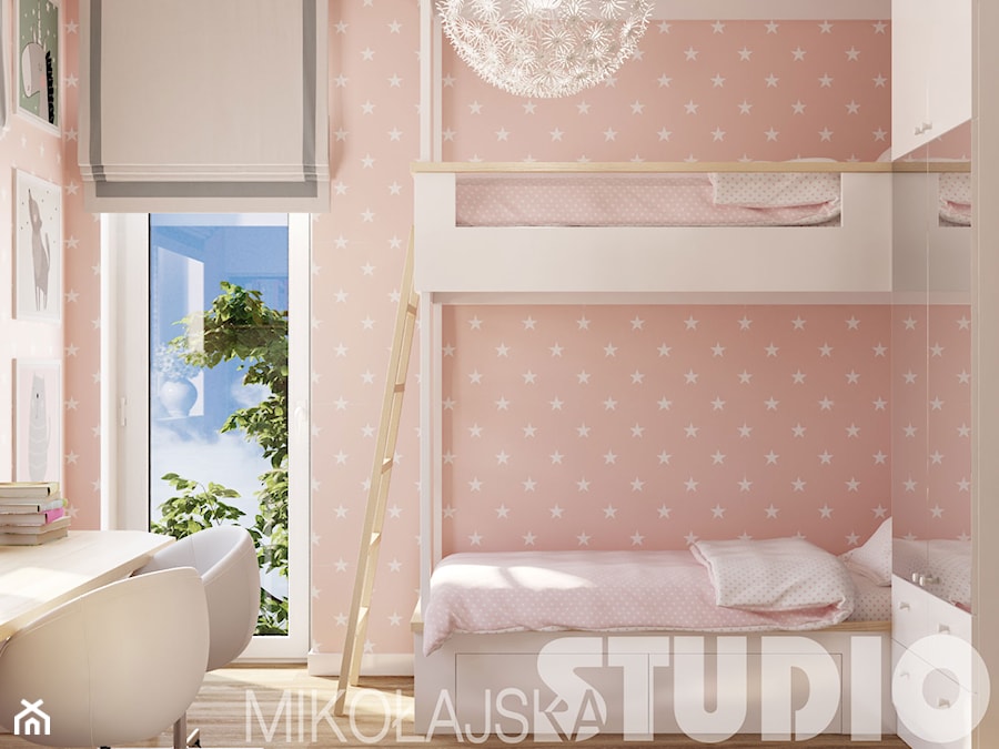 pokój dziecięcy z pietrowym łóżkiem - zdjęcie od MIKOŁAJSKAstudio
