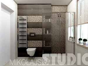 brązowa łazienka - zdjęcie od MIKOŁAJSKAstudio