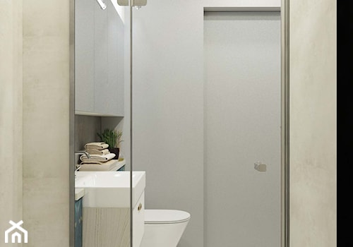 jasnoszara łazienka - zdjęcie od MIKOŁAJSKAstudio