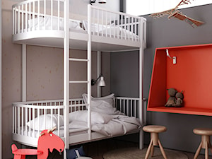 łóżko piętrowe w pokoju dziecięcym - zdjęcie od MIKOŁAJSKAstudio