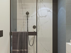 Łazienka z otwartą kabiną prysznicową - zdjęcie od MIKOŁAJSKAstudio