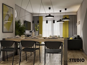 żółte akcenty w małym mieszkaniu - zdjęcie od MIKOŁAJSKAstudio