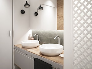 LOFT style - Średnia biała łazienka, styl skandynawski - zdjęcie od MIKOŁAJSKAstudio