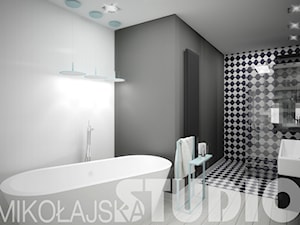 black and white bathroom - zdjęcie od MIKOŁAJSKAstudio