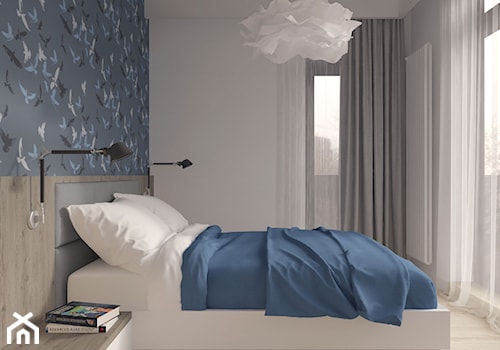 Niebieska sypialnia - zdjęcie od MIKOŁAJSKAstudio