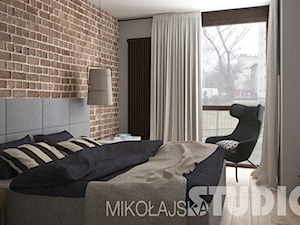 Sypialnia w stylu industrialnym - zdjęcie od MIKOŁAJSKAstudio