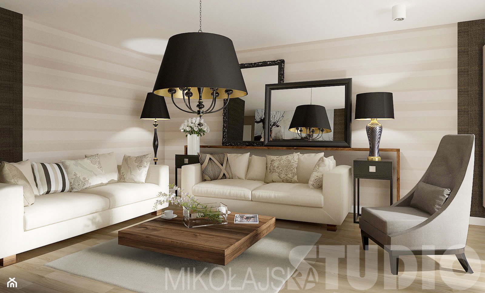 Wyrafinowany apartament - zdjęcie od MIKOŁAJSKAstudio - Homebook
