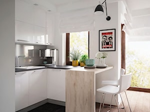 Kuchnia w malym, nowoczesnym mieszkaniu - zdjęcie od MIKOŁAJSKAstudio