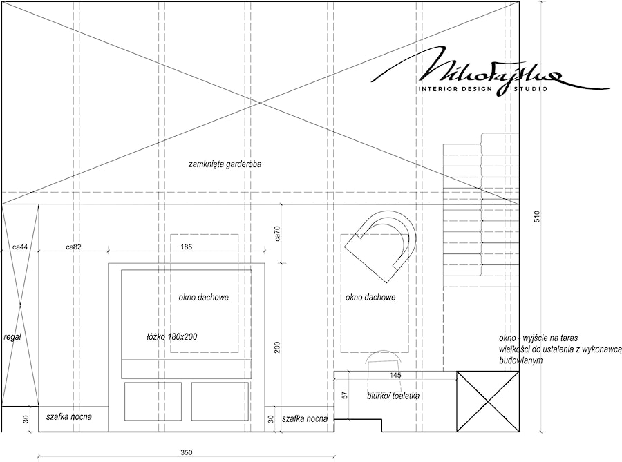 aranżacja piętro - zdjęcie od MIKOŁAJSKAstudio