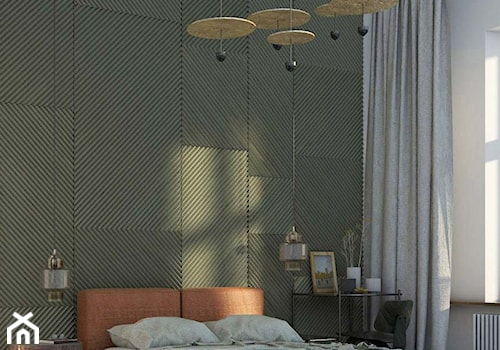 sypialnia w zieleniach - zdjęcie od MIKOŁAJSKAstudio