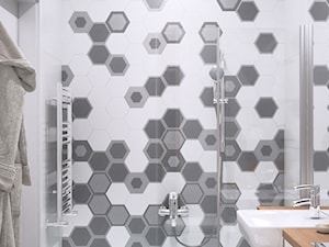 łazienka-hexagony - zdjęcie od MIKOŁAJSKAstudio