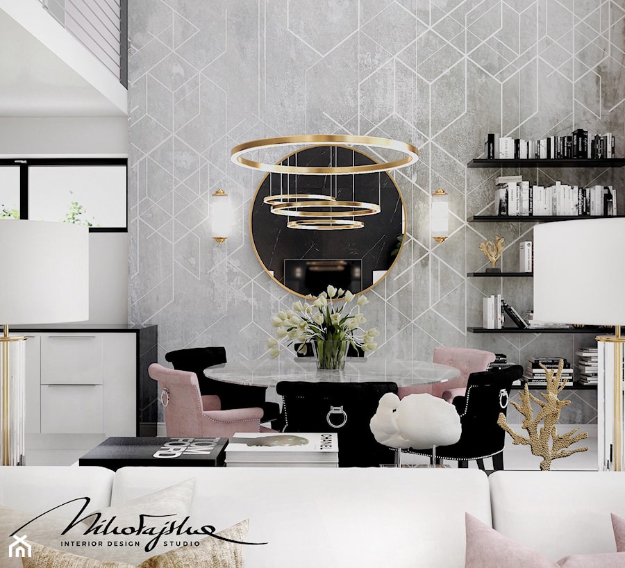 elegancki salon w stylistyce glamour - zdjęcie od MIKOŁAJSKAstudio