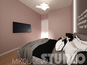 sypialnia w kolorze indyjskiego różu. - zdjęcie od MIKOŁAJSKAstudio