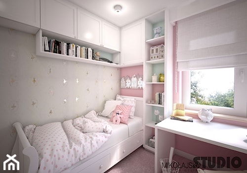 sypialnia dla dziewczynki - zdjęcie od MIKOŁAJSKAstudio