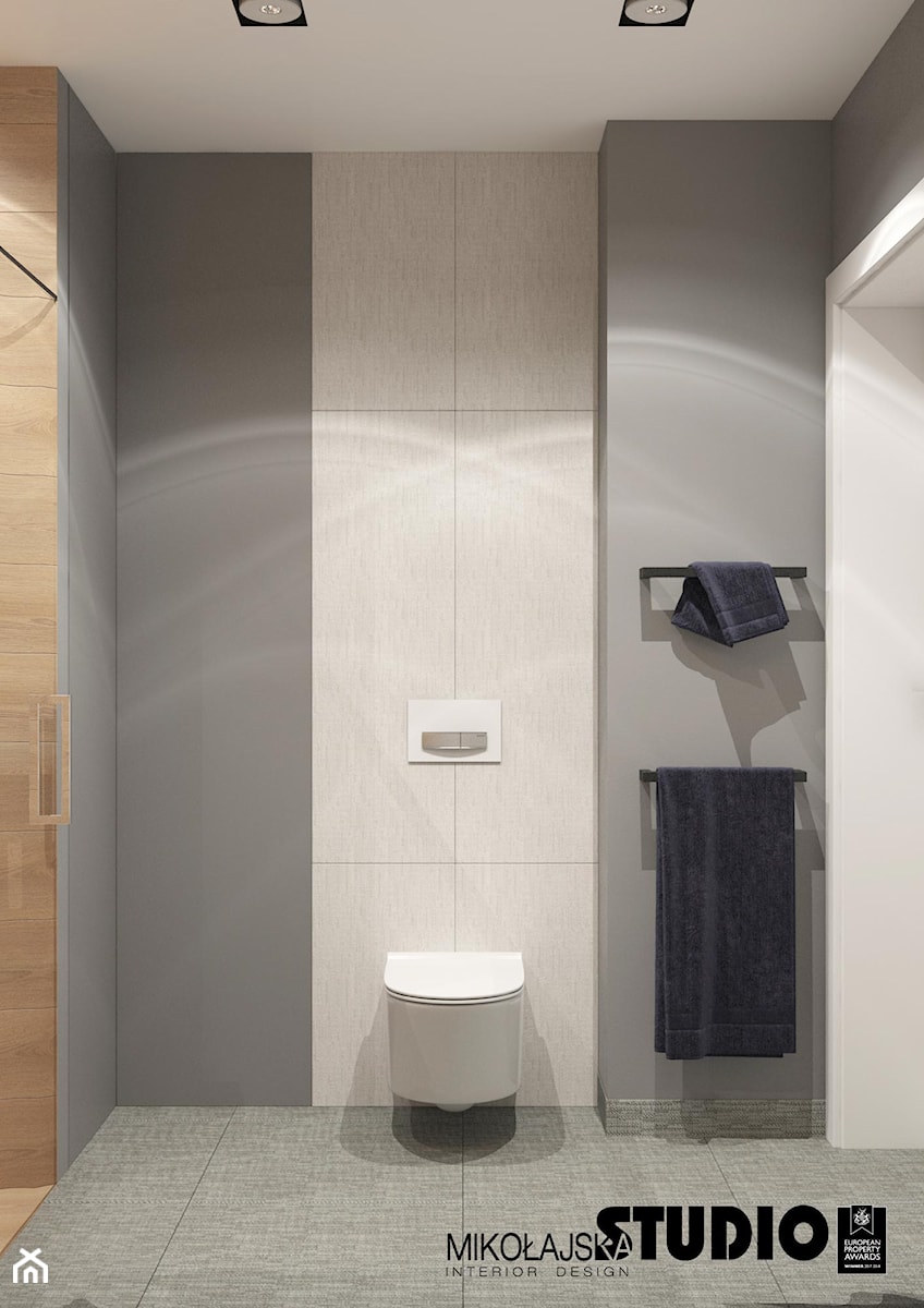 przyjemny minimalizm w łazience - zdjęcie od MIKOŁAJSKAstudio
