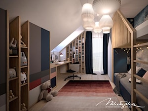 przytulny pokój dziecięcy z łóżkiem piętrowym - zdjęcie od MIKOŁAJSKAstudio