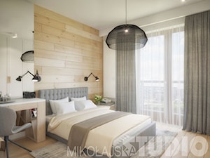 sypialnia w drewnie - zdjęcie od MIKOŁAJSKAstudio