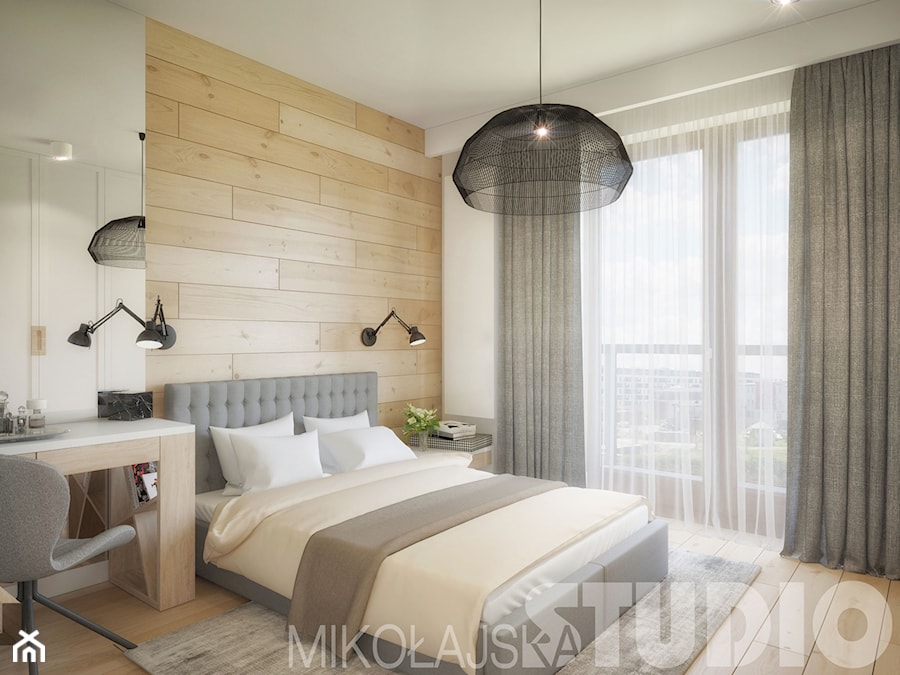 sypialnia w drewnie - zdjęcie od MIKOŁAJSKAstudio