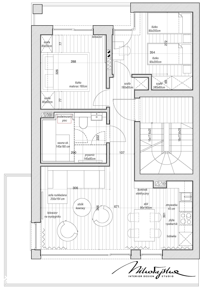 Rzut-górski domek - zdjęcie od MIKOŁAJSKAstudio